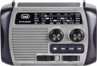 Trevi RA 7F30 BT Napelemes dinamós FM rádió beépített lámpával - Szürke