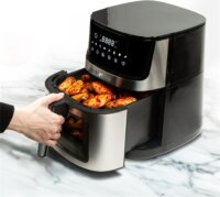 Bewello BW1002C AirFryer Forrólevegős sütő 7.5L 2000 Watt - Fekete