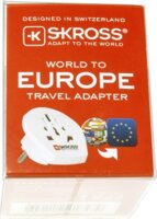 Skross 1.500211-2 EU Szabvány utazó hálózati Adapter - Fehér