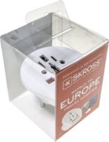 Skross 1.500211-2 EU Szabvány utazó hálózati Adapter - Fehér