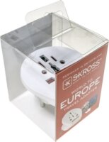 Skross 1.500211-2 EU Szabvány utazó hálózati Adapter - Fehér