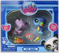 Hasbro Littlest Pet Shop 2 darabos Figura készlet - Művészek