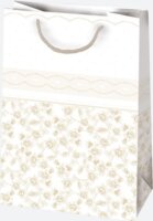 Iris Ajándék Papírtáska (23 x 32 x 11 cm) - Arany / ezüst