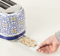 Ariete Capri 2 szeletes kenyérpirító 810W - Fehér / Kék mintás