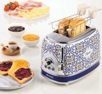 Ariete Capri 2 szeletes kenyérpirító 810W - Fehér / Kék mintás