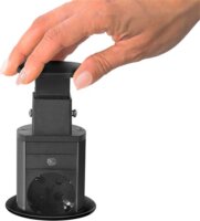 Delight 20430MBU 2x USB-A Rejtett hálózati elosztó 3 aljzatos 1.5m - Fekete