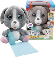 Giochi Preziosi Emotion Pets Pityergő kiskutya interaktív plüss játék 25 cm - Szürke