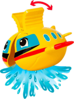 Simba ABC Vízzel tölthető repülő formájú fürdőjáték 8 cm - Sárga