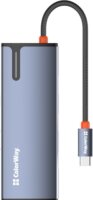 Colorway CW-HUB02 Multifunkciós USB-C HUB 100W (1x USB C + 1x HDMI + 3x USB A 3.0 + 1x RJ45)