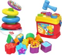 Five Stars Formaválogató és toronyépítő 17 darabos játékszett