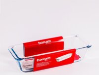 Pasabahce Borcam Hőálló üvegedény fogóval 31x13cm 1,6L - Átlátszó