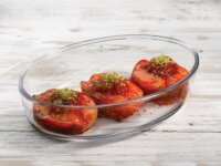 Pasabahce Borcam Ovális Hőálló üvegedény fogóval 26x18cm 1,6L - Átlátszó