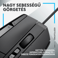 Logitech G502 X Vezetékes Gaming Egér + G240 egérpad - Fekete