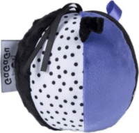 GaGaGu Plüss csörgő fejlesztőlabda 15cm - Lila/Fekete