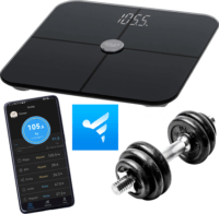Adler AD 8187 Smart Digitális BMI személymérleg - Fekete