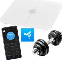 Adler AD 8187 Smart Digitális BMI személymérleg Max 180kg - Fehér