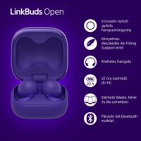Sony WF-L910 Linkbuds Open Wireless Bluetooth Fülhallgató Headset - Lila