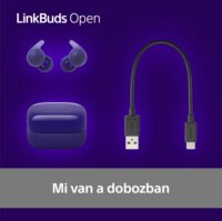 Sony WF-L910 Linkbuds Open Wireless Bluetooth Fülhallgató Headset - Lila