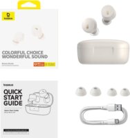 Baseus Bowie E18 TWS Bluetooth Fülhallgató Headset - Fehér