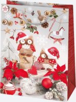 Iris Karácsonyi Ajándék Papírtáska (41 x 56 x 25 cm) - Különböző mintás