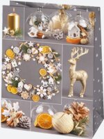 Iris Karácsonyi Ajándék Papírtáska (41 x 56 x 25 cm) - Különböző mintás