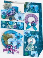 Iris Karácsonyi Ajándék Papírtáska (41 x 56 x 25 cm) - Különböző mintás