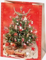 Iris Karácsonyi Ajándék Papírtáska (41 x 56 x 25 cm) - Különböző mintás