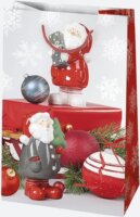 Iris Karácsonyi Ajándék Papírtáska (10 x 16 x 6 cm) - Különböző mintás