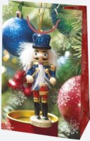 Iris Karácsonyi Ajándék Papírtáska (10 x 16 x 6 cm) - Különböző mintás