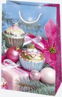 Iris Karácsonyi Ajándék Papírtáska (10 x 16 x 6 cm) - Különböző mintás