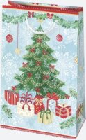 Iris Karácsonyi Ajándék Papírtáska (16 x 24 x 7 cm) - Különböző mintás