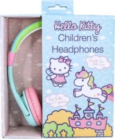 OTL HK0760 Hello Kitty Rainbow Vezetékes Gyerek Fejhallgató - Türkizkék/Szivárvány
