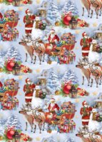 Iris Karácsonyi tekercses csomagolópapír (200 x 70 cm) - Különböző mintás