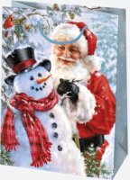 Iris Karácsonyi Ajándék Papírtáska (35 x 48 x 13 cm) - Különböző mintás