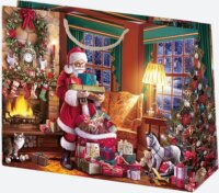 Iris Karácsonyi Ajándék Papírtáska (38 x 29 x 10 cm) - Különböző mintás