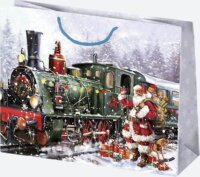 Iris Karácsonyi Ajándék Papírtáska (38 x 29 x 10 cm) - Különböző mintás