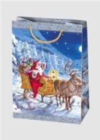 Iris Karácsonyi Ajándék Papírtáska (29 x 40 x 12 cm) - Különböző mintás