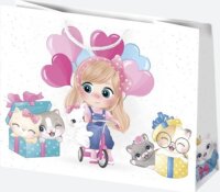 Iris Ajándék Papírtáska (38 x 29 x 10 cm) - Különböző mintás