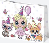 Iris Ajándék Papírtáska (38 x 29 x 10 cm) - Különböző mintás