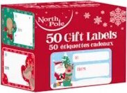 Iris Karácsonyi Ajándék matrica dobozban 50 darabos szett (5,8 x 3,5cm) - Különböző mintás