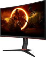AOC 27" C27G2Z3/BK 16:9 FullHD Fast VA Ívelt Gaming Monitor - Fekete/Piros