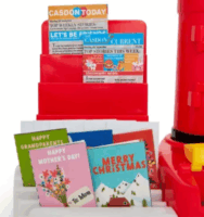 Casdon Posta játékszett kiegészítőkkel - Piros