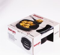 Pasabahce Borcam Hőálló üveg Fazék fedővel Ø 22cm 2,1L - Fekete