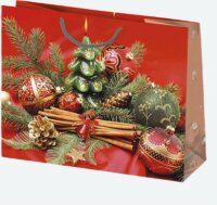 Iris Karácsonyi Ajándék Papírtáska (30 x 23 x 10cm) - Különböző mintás