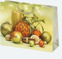 Iris Karácsonyi Ajándék Papírtáska (30 x 23 x 10cm) - Különböző mintás