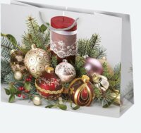 Iris Karácsonyi Ajándék Papírtáska (30 x 23 x 10cm) - Különböző mintás