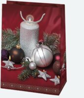 Iris Karácsonyi Ajándék Papírtáska (23 x 32 x 11cm) - Különböző mintás