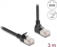 Delock 80289 S/FTP Cat6a RJ45 90° Patch kábel 3m - Fekete