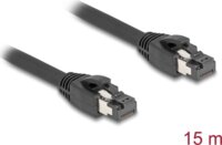 DeLock 80238 S/FTP Cat8.1 RJ45 Patch kábel 15m - Fekete