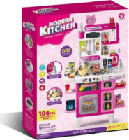 Manyuk Toys Játékkonyha szett kiegészítőkkel - Rózsaszín